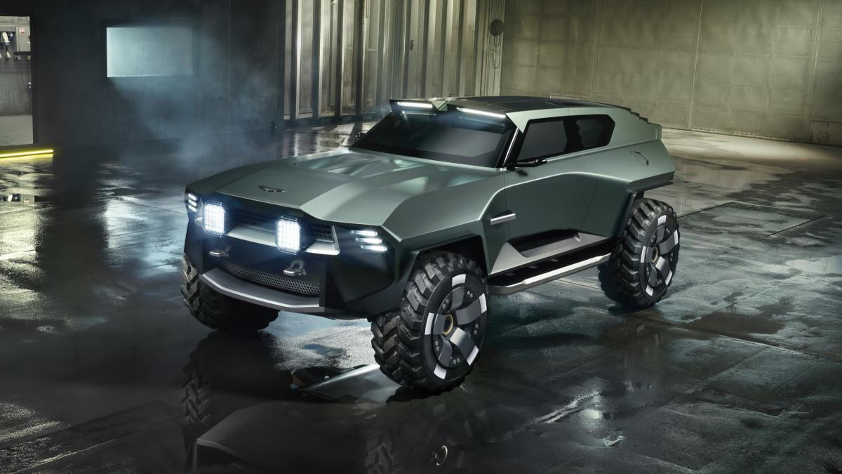 El Dreadnought adopta proporciones de SUV compacto, pasos de rueda sobredimensionados y una silueta cortada por superficies muy angulosas.