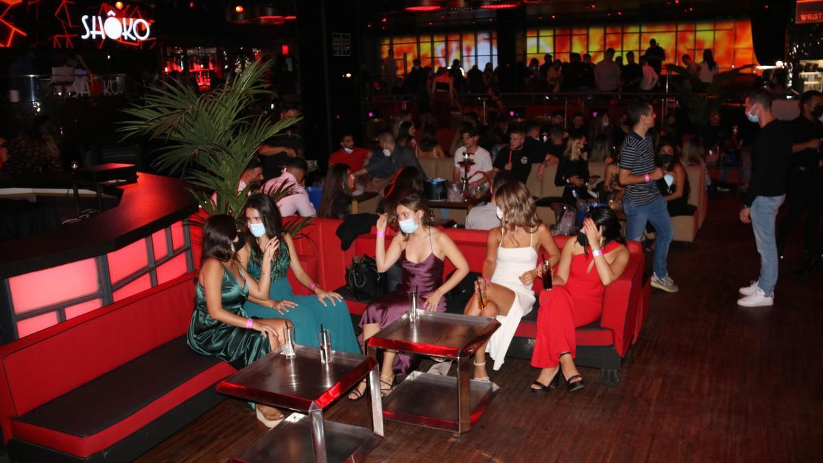La discoteca Shôko de Barcelona en la primera nit de reobertura dels locals d&#039;oci nocturn el passat octubre