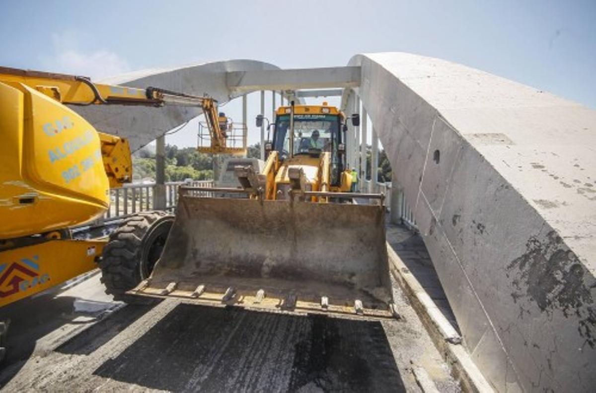 Obras en Puente de O Pedrido