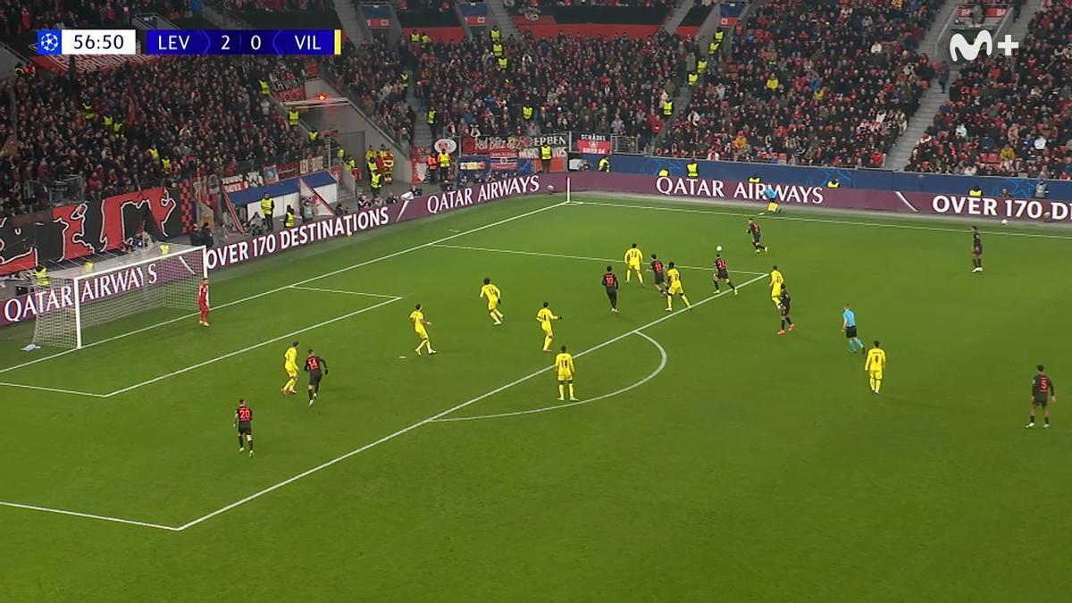 El Leverkusen arrolla al Villarreal con un contundente 3-0