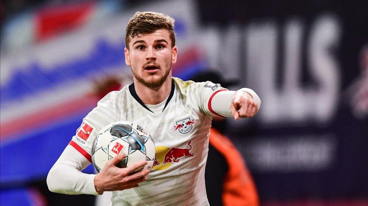 Timo Werner celebra un tanto