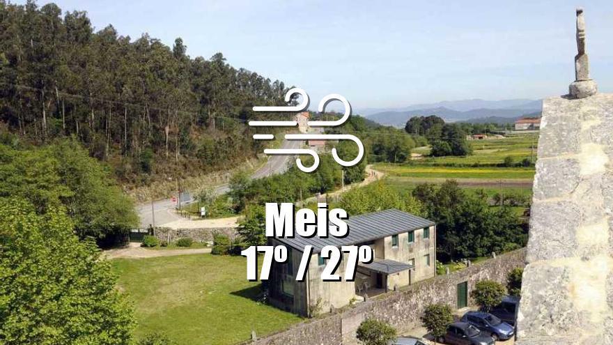 El tiempo en Meis: previsión meteorológica para hoy, viernes 28 de junio
