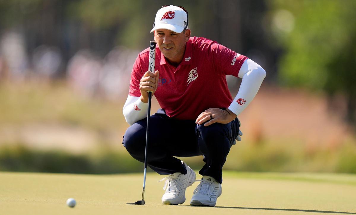 Sergio García firmó una buena primera vuelta del US Open a pesar de llegar como reserva