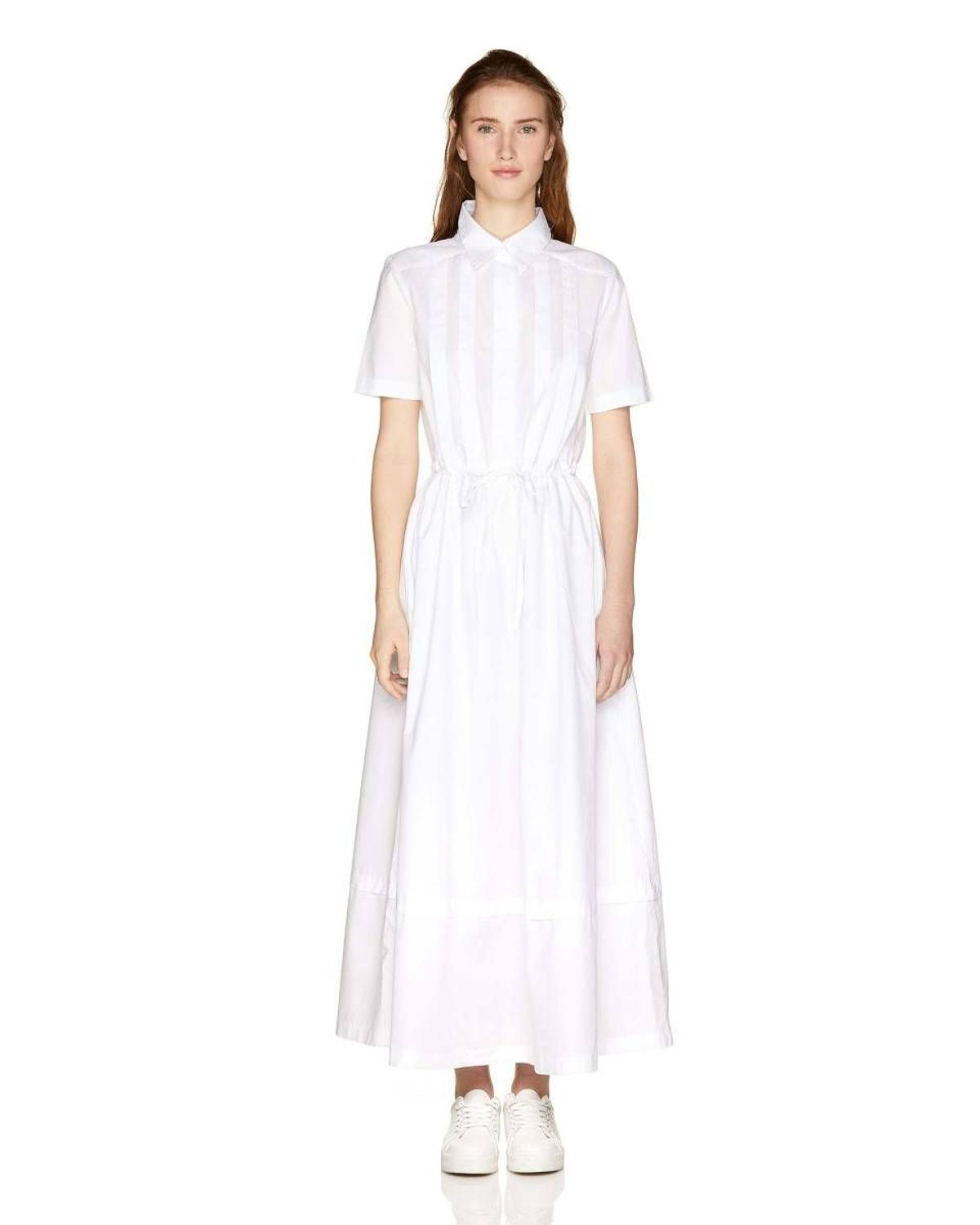 Vestido camisero blanco de Benetton