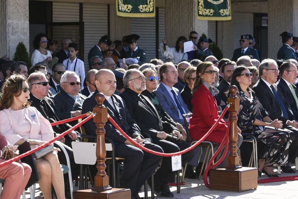 Celebración del día del Pilar en el cuartel del Rubín, en Oviedo