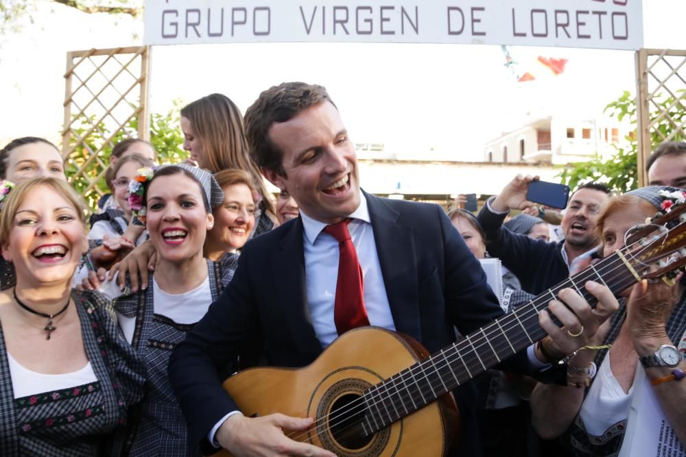 Pablo Casado visita Murcia un día antes del cierre de campaña