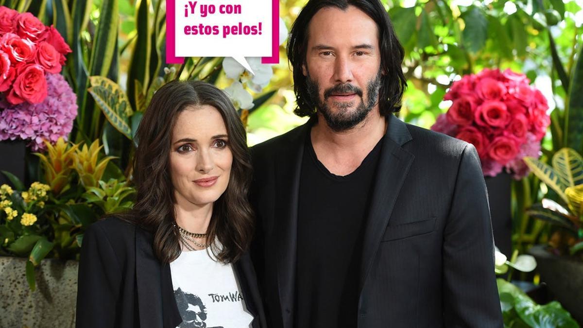 Winona Ryder y Keanu Reeves con estos pelos