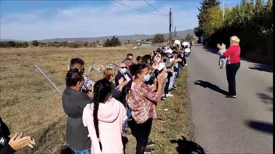 Aplauso en memoria del joven atropellado mortalmente en Las Castañetas