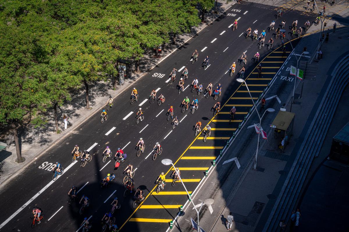 Nueva edición de la Festa de la Bici y la Bicicletada en Barcelona, con el paseo de Lluís Companys convertido, un año más, en punto de encuentro para familias y aficionados al mundo del ciclismo de todas las edades. Un evento que este año ha atraído a cientos de personas y que ha contado con un aliciente añadido: la cuenta atrás hacia la salida del Tour de Francia 2026 desde la capital catalana. Nueva edición de la Festa de la Bici y la Bicicletada en Barcelona, con el paseo de Lluís Companys convertido, un año más, en punto de encuentro para familias y aficionados al mundo del ciclismo de todas las edades. Un evento que este año ha atraído a cientos de personas y que ha contado con un aliciente añadido: la cuenta atrás hacia la salida del Tour de Francia 2026 desde la capital catalana.