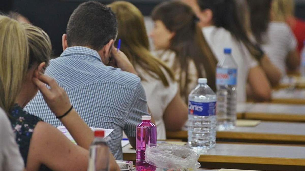 Oposiciones nacionales al cuerpo de maestros en una foto de archivo del 2019.