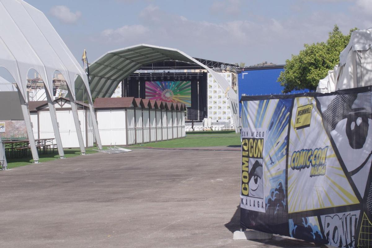 Preparativos para la San Diego Comic-Con Málaga en el Palacio de Ferias de Málaga Preparativos para la San Diego Comic-Con Málaga en el Palacio de Ferias de Málaga