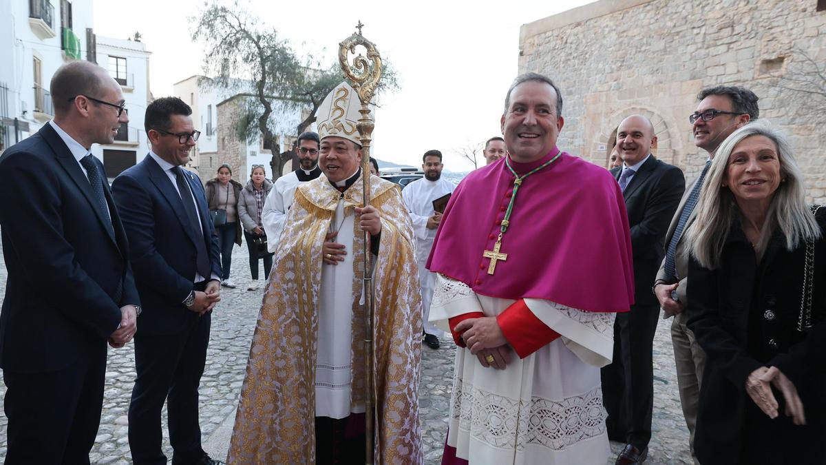 Bendición del órgano de la catedral de Ibiza tras su restauración