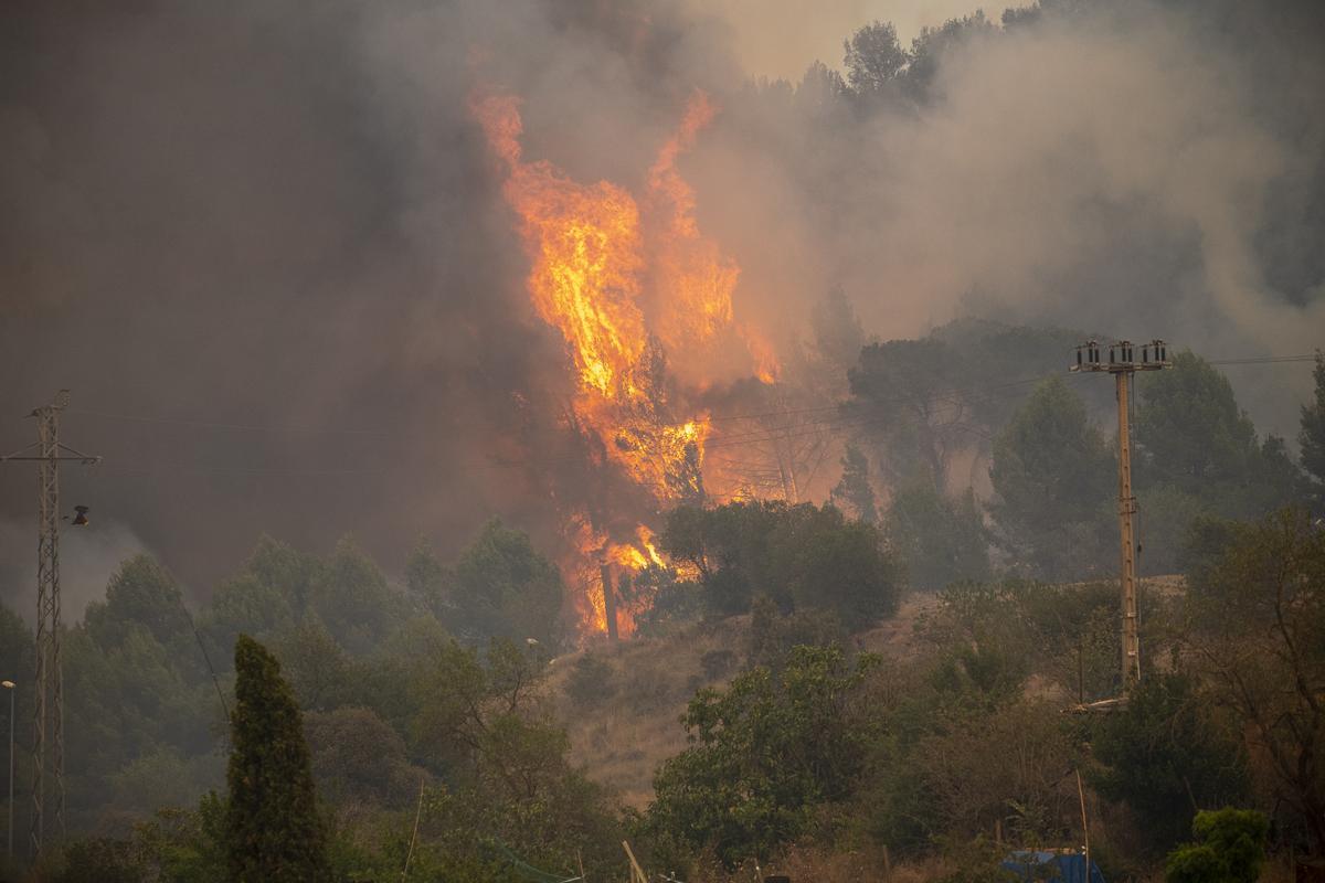 Incendio en El Pont de Vilomara