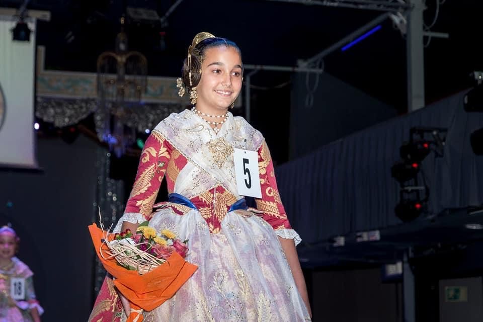 Leire Saen de Mirea, candidata infantil elegida de Castellón-Segorbe, comisión que no alcanza fallera en la corte desde 2010.