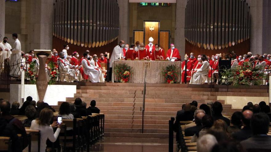 Pla obert de l&#039;acte de la beatificació de Joan Roig Diggle a la basílica de la Sagrada Família, el 7 de novembre del 2020