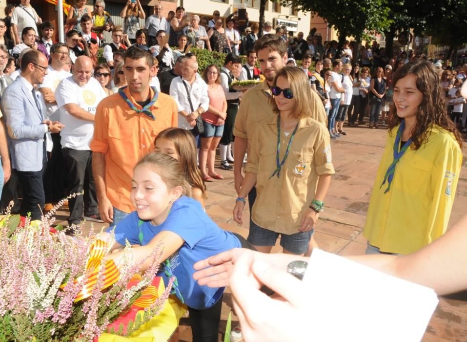 Unes 300 persones participen a l'acte oficial de la Diada a Berga