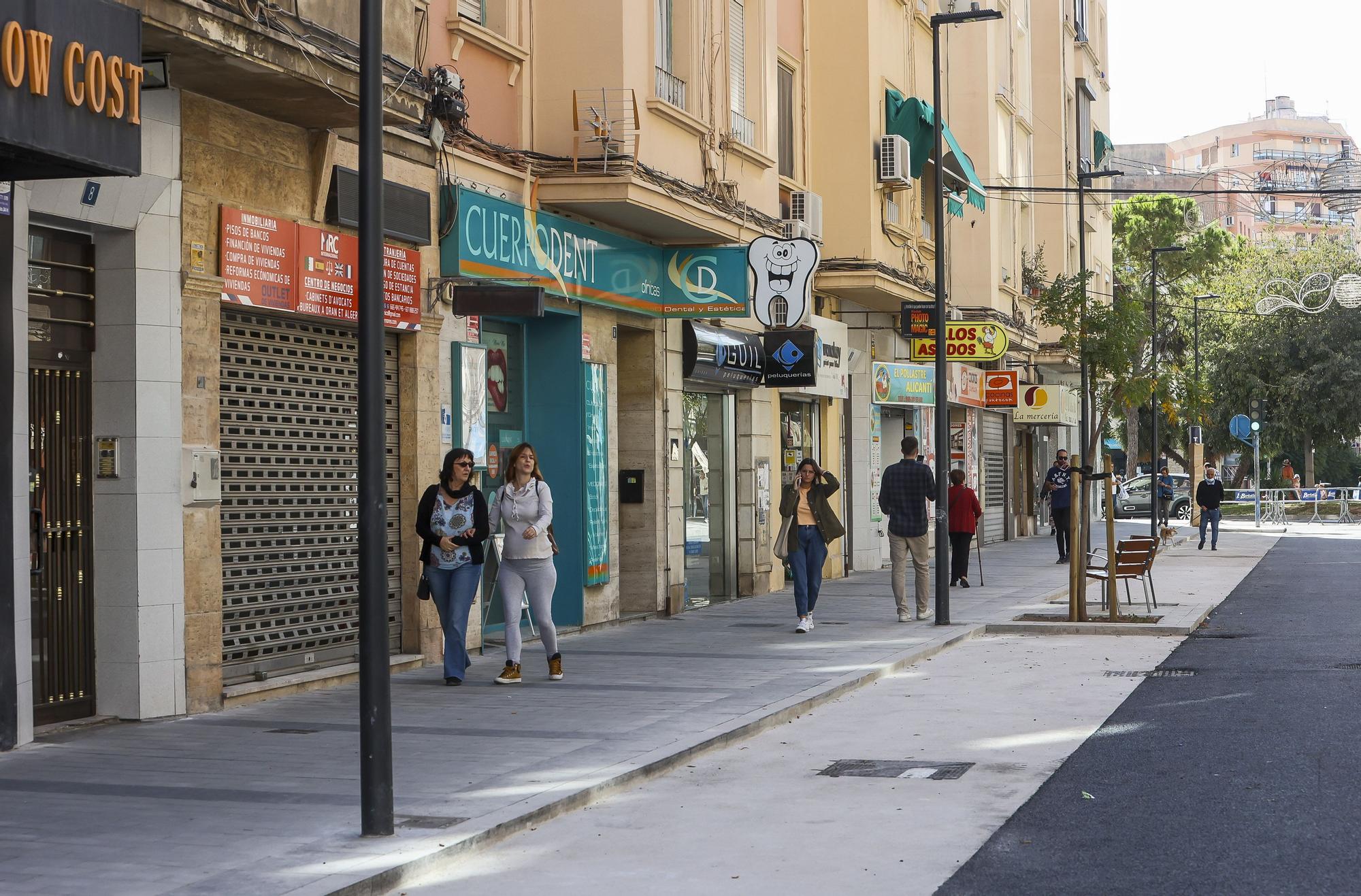 Obras de la calle San Mateo en Carolinas