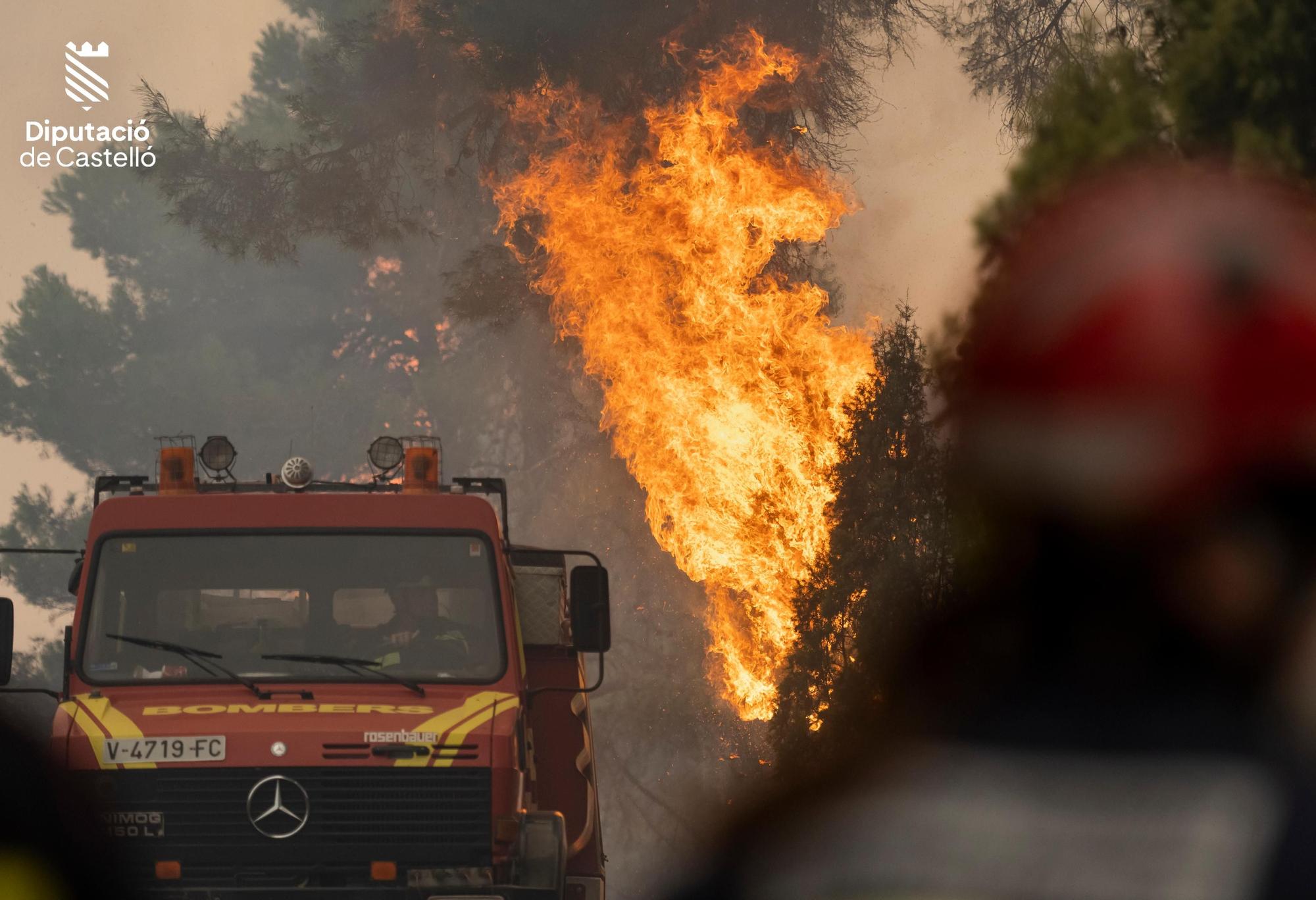 Imágenes actualizadas del incendio del Alto Mijares