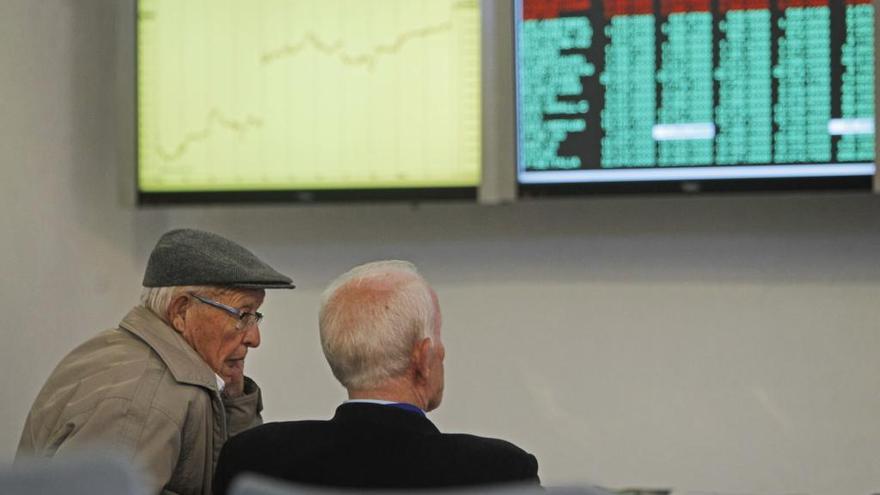 Jubilados en la Bolsa de València