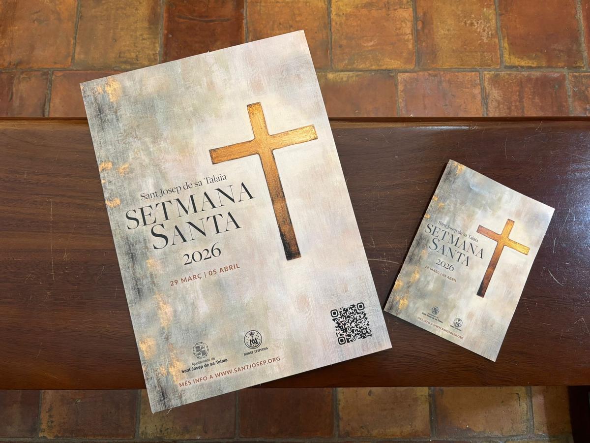 Poster y folleto del programa de Semana Santa 2026 en Sant Josep
