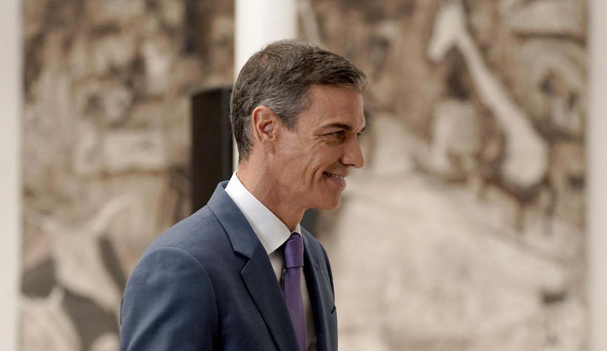 Pedro Sánchez, el pasado 28 de julio en el palacio de La Moncloa.