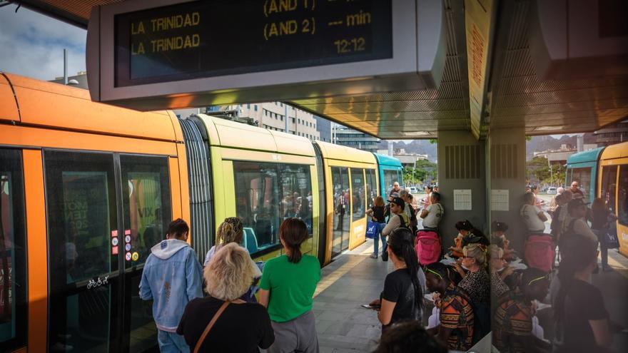 Paralización del tranvía de Tenerife
