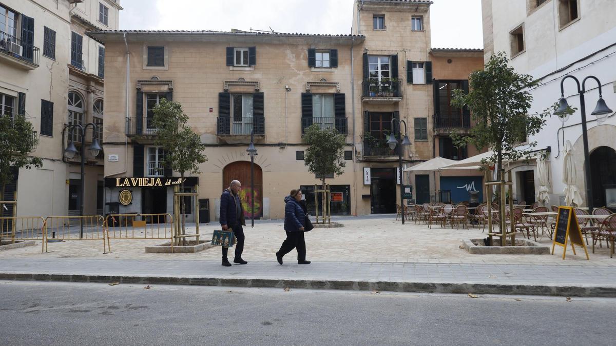Vista de la renovada plaza Ecce Homo desde la Rambla.