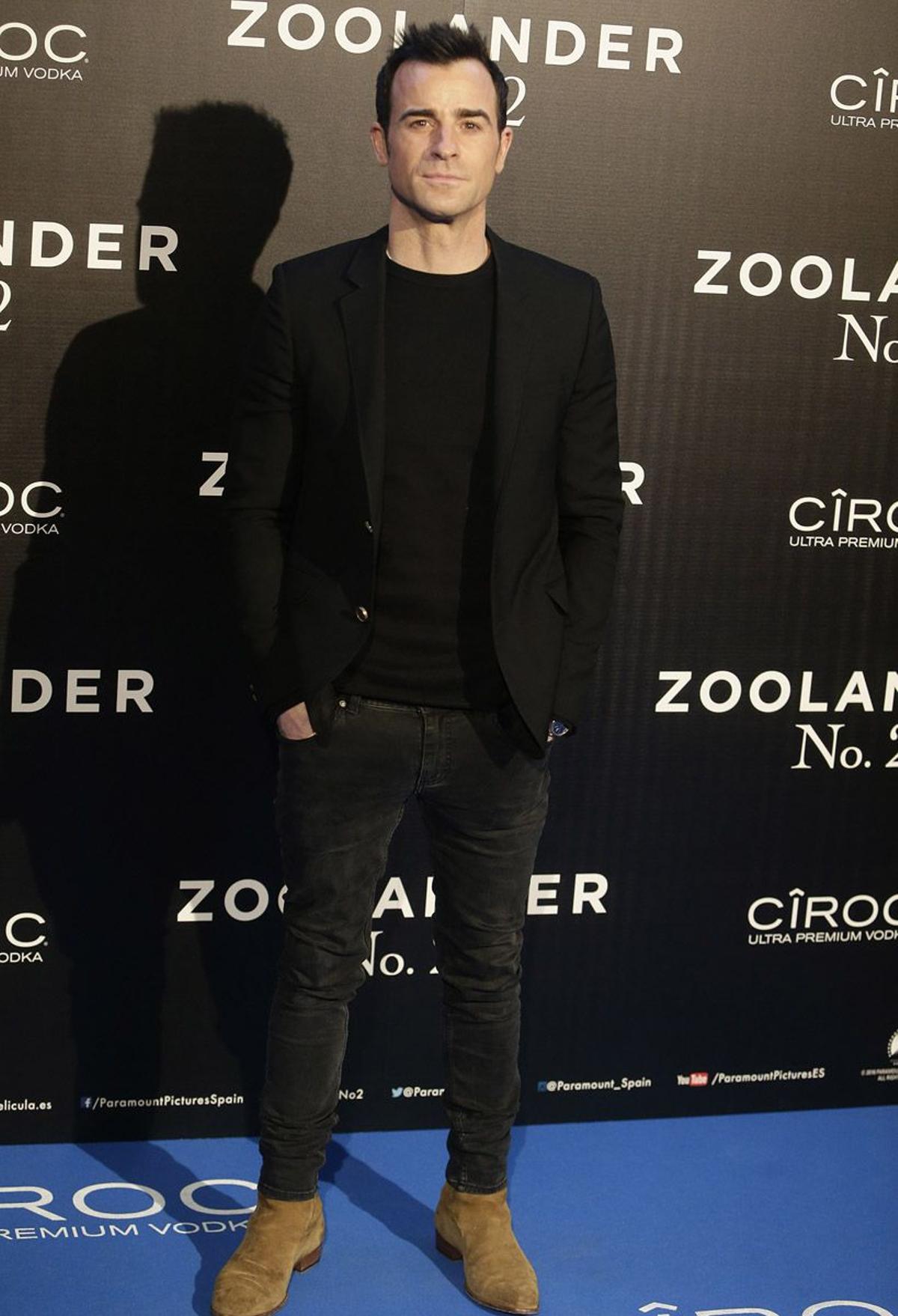 Justin Theroux en el estreno de 'Zoolander 2' en Madrid