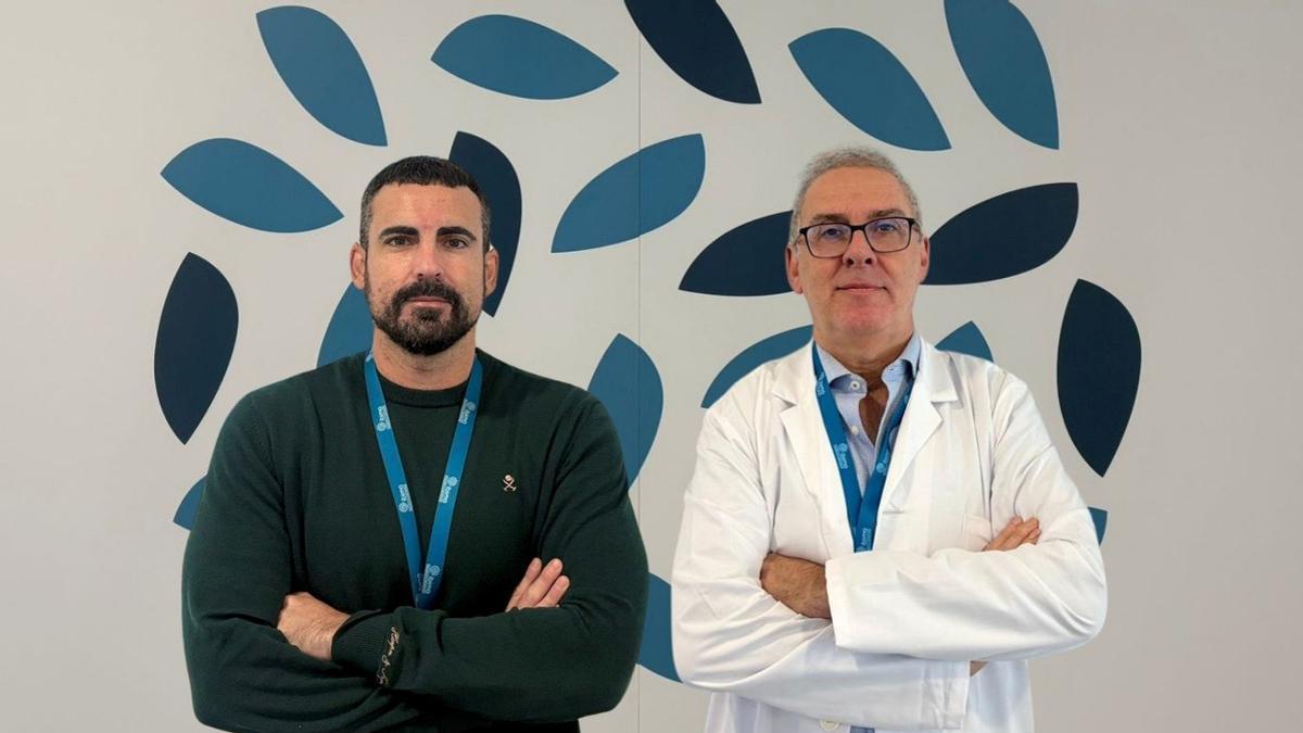 Los investigadores  Pablo Cabezudo y Guillermo Estivill.