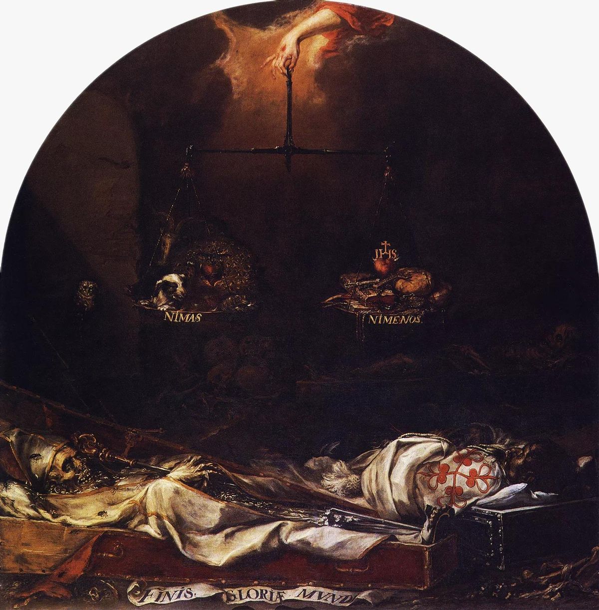 'Finis Gloriae Mundi', pintado por Valdés Leal entre 1671-72.