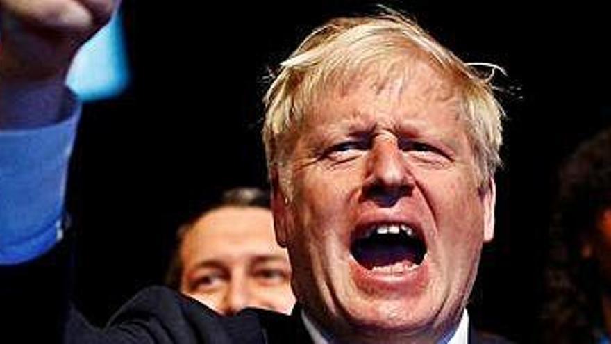 Boris Johnson durant la cimera del Partit Conservador