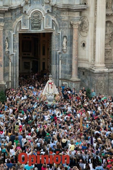 Salida de la Virgen de la Fuensanta desde la Cated