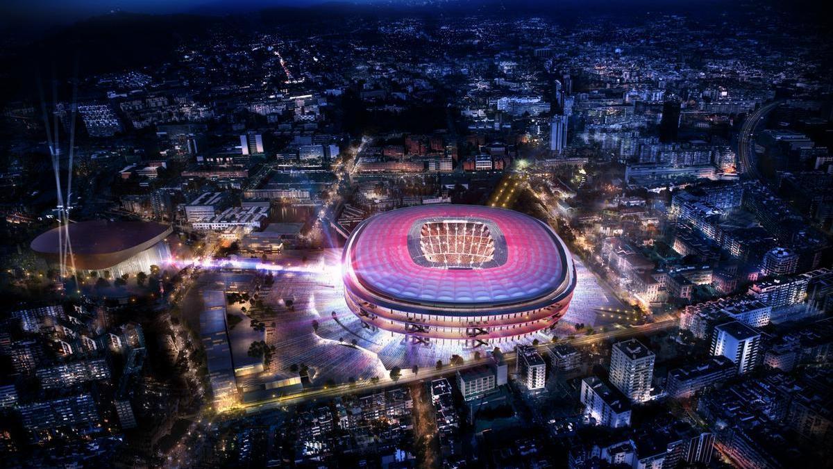 La maqueta del nuevo Camp Nou.