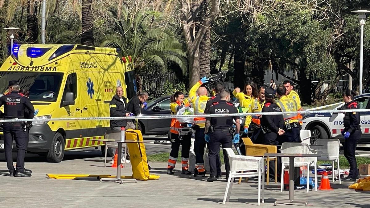 Tiroteo en el paseo Taulat a la altura de la calle de Selva de Mar, en Barcelona