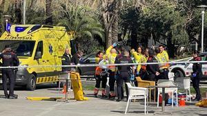 Tiroteo en el paseo Taulat a la altura de la calle de Selva de Mar, en Barcelona