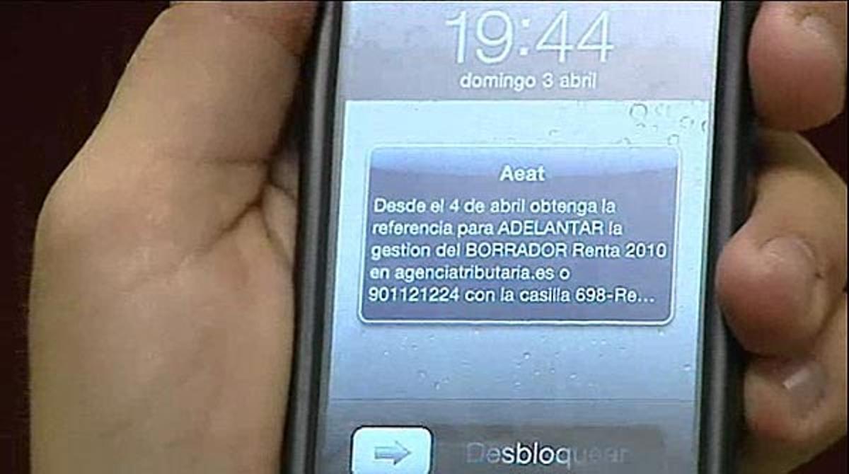 L’esborrany de la renda es pot confirmar des d’avui a través del mòbil.