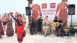 Flamenco a pie de playa en San Pedro del Pinatar