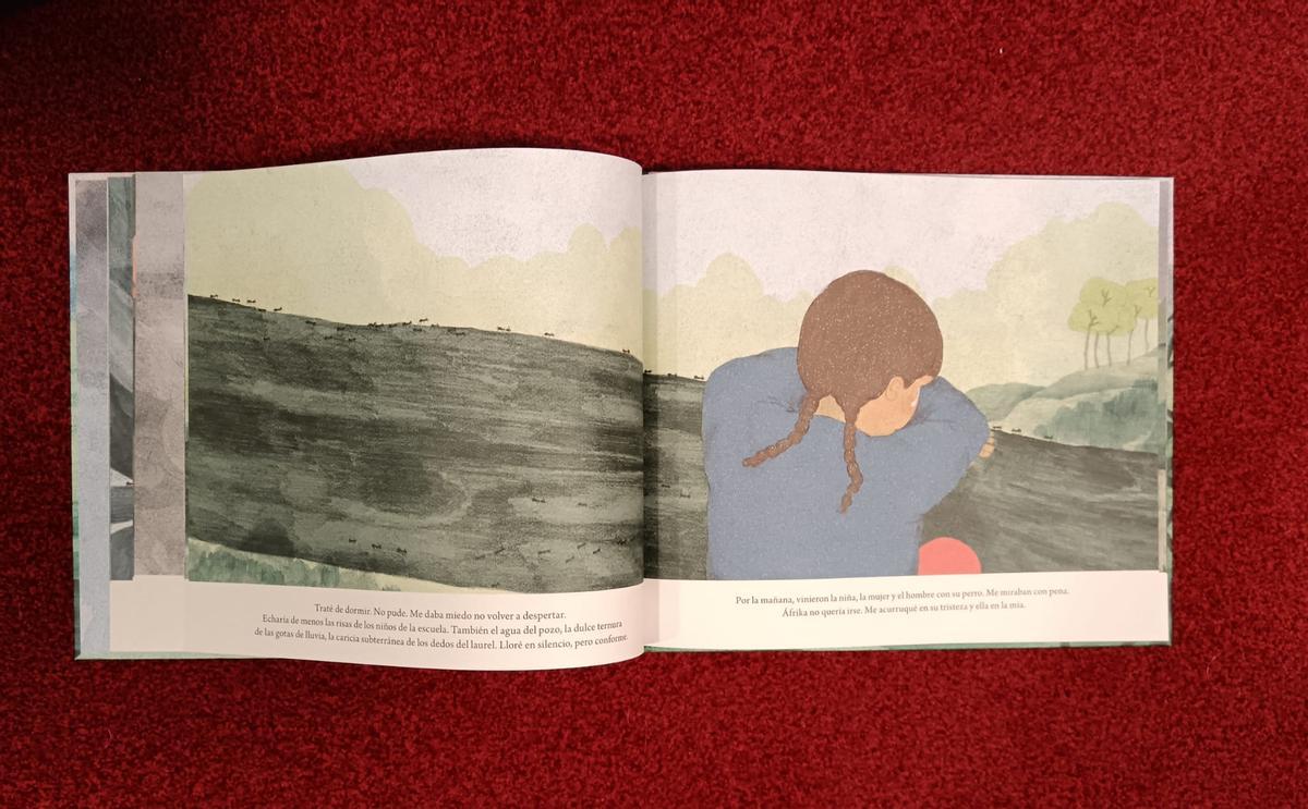 Una de las ilustraciones de "El nogal".