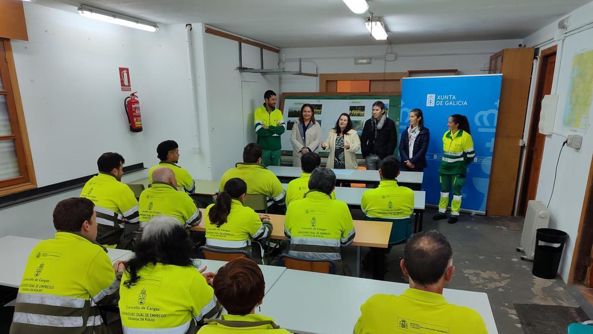 La clausura de una de las ediciones anteriores del taller de empleo dual de «Granxa da Rúa».