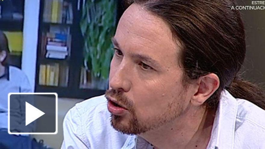 Pablo Iglesias durante su entrevista en &#039;El Hormiguero&#039;.