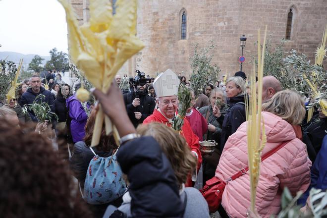 Las mejores fotos de la bendición de palmas y la celebración del Domingo de Ramos en la Catedral de Mallorca