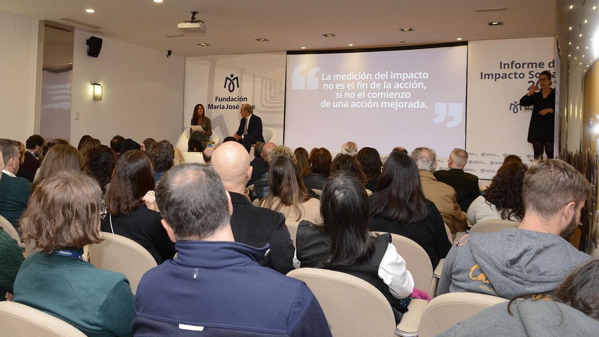 Presentación del 'Informe de Impacto Social' de la Fundación María José Jove, este miércoles en su sede en A Coruña