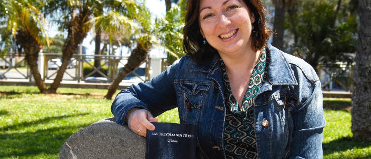 Carmen J. Nieto, el jueves en el parque Doramas de Las Palmas de Gran Canaria.