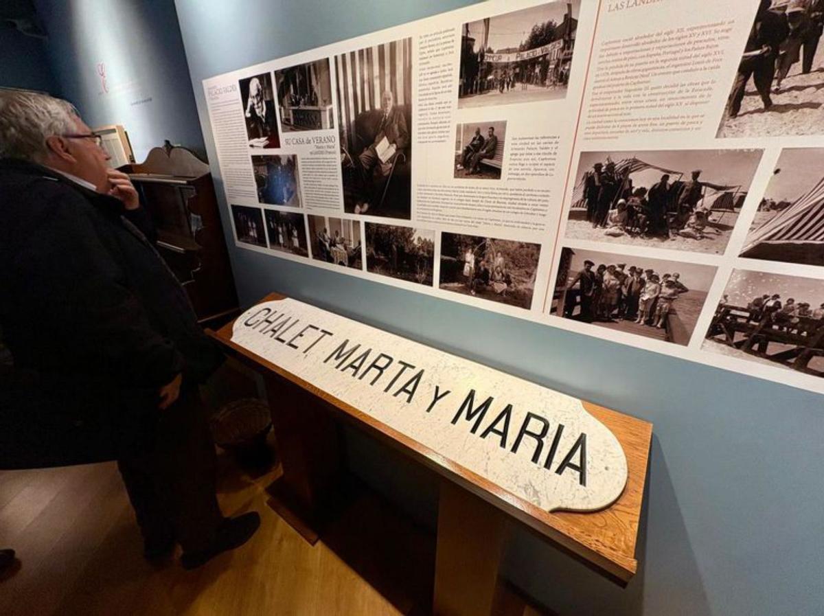 El chalé de verano en Capbreton. La casa de verano de Palacio Valdés en Capbreton, en Las Landas, se llamaba «Marta y María»; la placa se conserva ahora en Entralgo. | D. O.