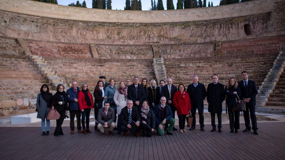 Los fiscales participantes en la reunión tuvieron la posibilidad de visitar por la tarde el Teatro Romano.