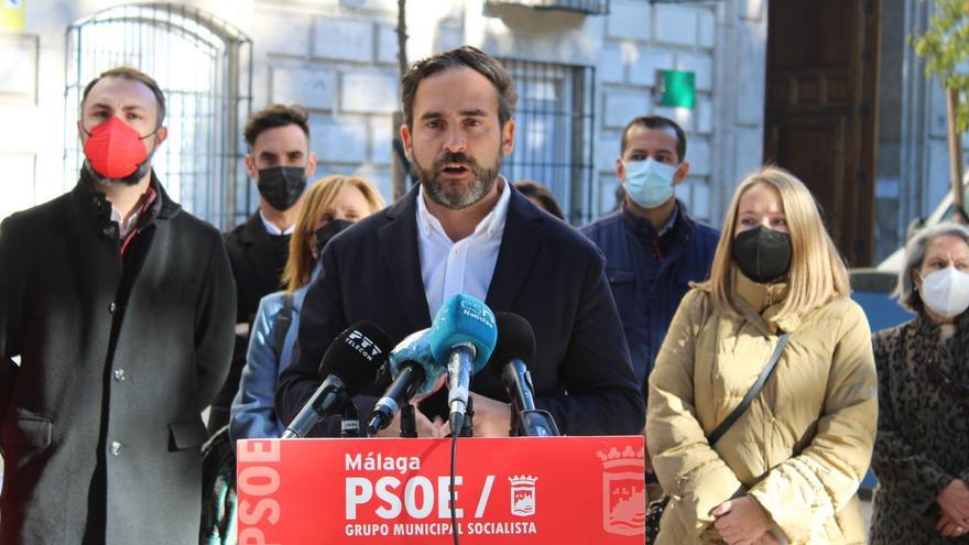 El secretario general electo del PSOE de Málaga y portavoz socialista en el Ayuntamiento, Daniel Pérez,