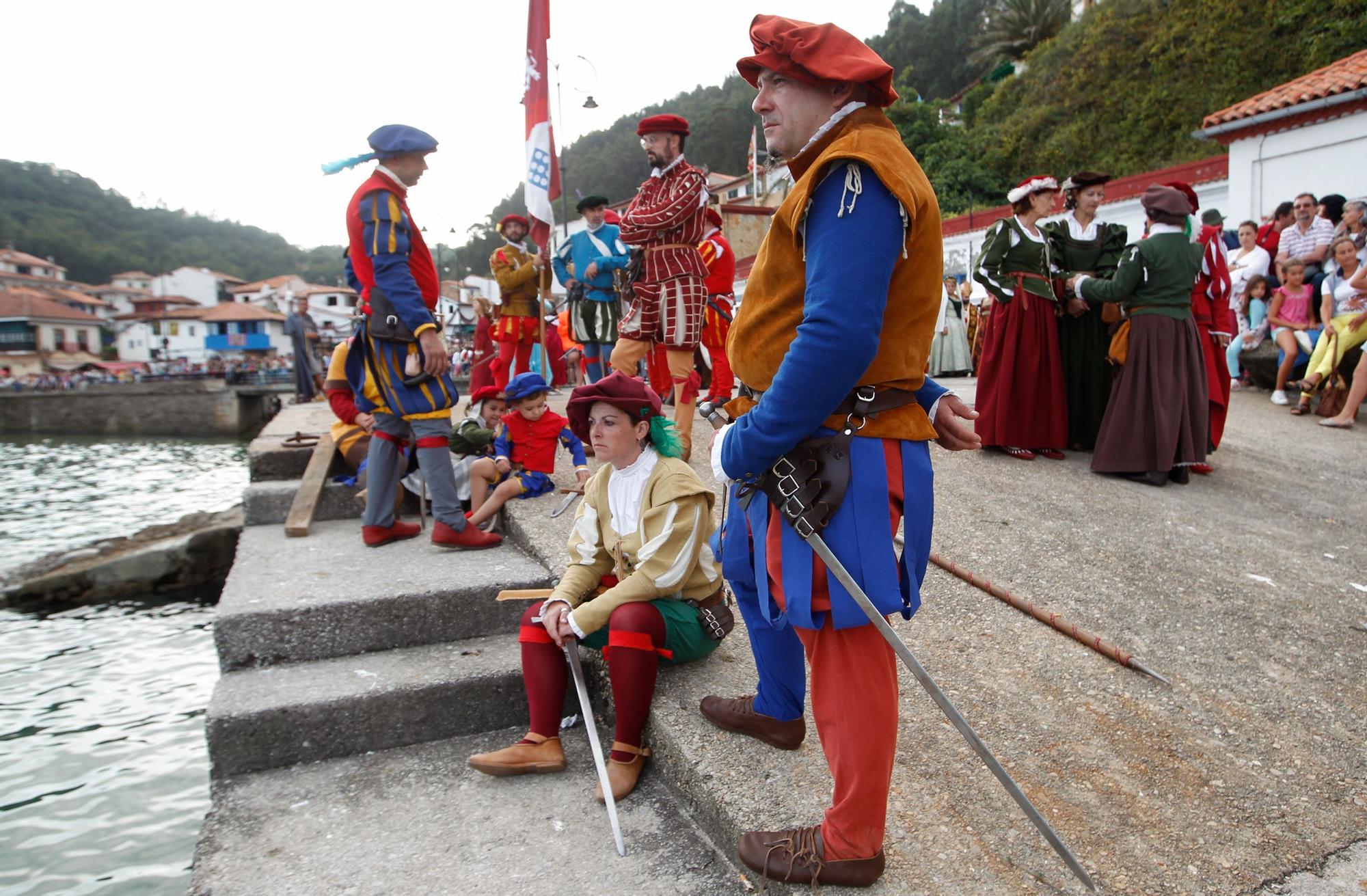 El desembarco de Carlos V en Tazones, así es la gran recreación histórica de Villaviciosa