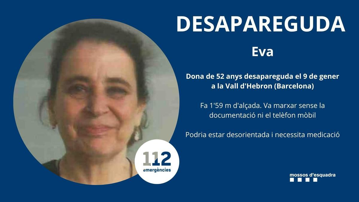 Localitzada la dona de 52 anys que havia desaparegut a Barcelona