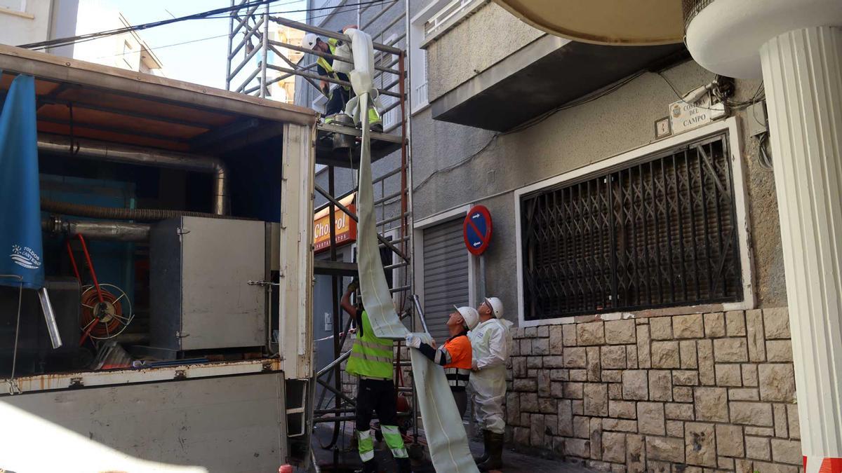 Parte de las obras llevada a cabo en el barrio de El Campo de Benidorm.