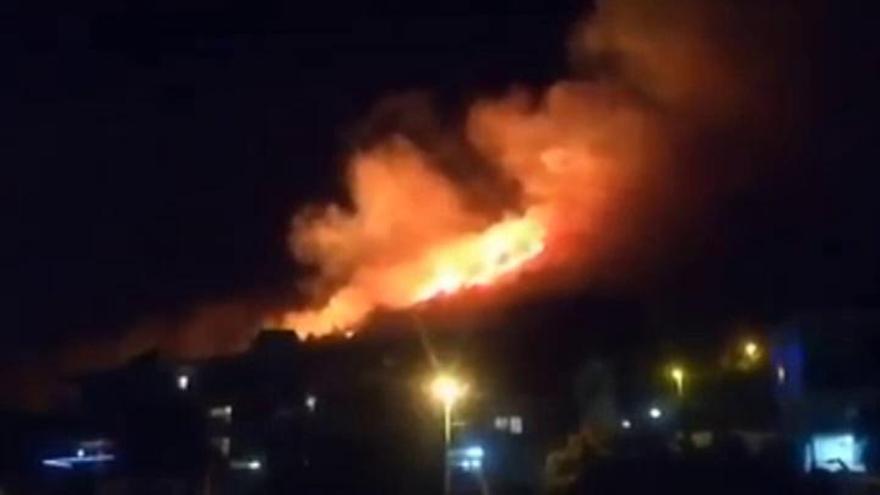 Estabilizado un incendio forestal en Barcelona